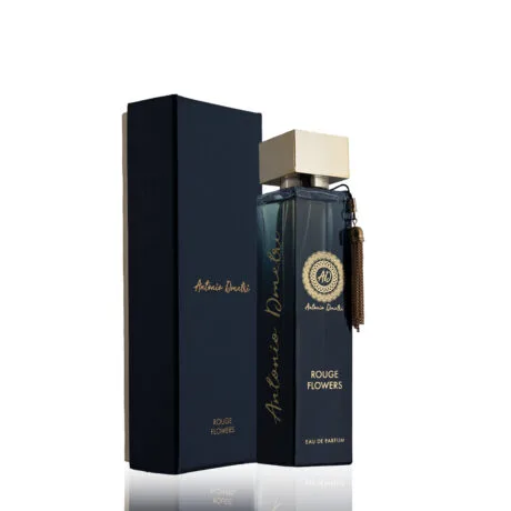 ROUGE FLOWERS - روج فلاورز Brand: Antonio Dmetri Fragrance Type: eau de parfum Size: 100ml Fragrance Family: Floral Fragrance Description: Top Note: Tuberose, Clary Sage, Pink Pepper Middle Note: Orange Blossom, Ylang-Ylang, Jasmine Sambac, Cashmeran, Benzoin Base Note: Amber, Tuberose العلامة التجارية: أنتونيو ديميتري نوع العطر: او دي بارفان الحجم: 100 مل من عائلة العطور الوردية :مكونات العطر النوتة العليا: مسك الروم ، ميرمية كلاري ، الفلفل الوردي النوتة الوسطى "قلب العطر": زهر البرتقال ، يلانغ يلانغ ، ياسمين سامباك (فل) ، كشميران ،(الجاوي) بنزوين قاعدة العطر"النوتة السفلى": العنبر ، مسك الروم