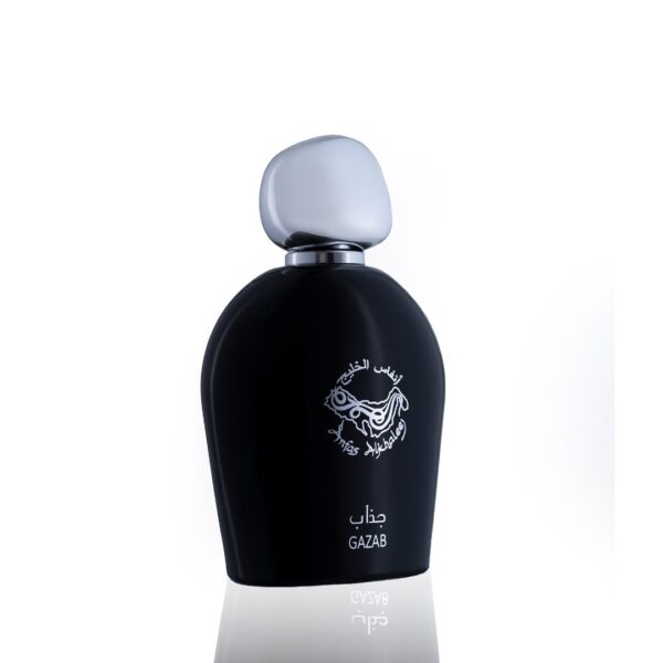 GAZAB - جذاب Brand: Anfas Al Khaleej Perfumes Fragrance Type: eau de parfum Size: 100ml Fragrance Family: Vanilla Fragrance Description: Top Note: Balsamic (Vanilla) Middle Note: Floral (Jasmine, Rose) Balsamic (Vanilla) Base Note: Musk, Balsamic (Vanilla, Benzoin) العلامة التجارية: أنفاس الخليج للعطور نوع العطر: او دي بارفان الحجم: 100 مل من عائلة عطور الفانيليا :مكونات العطر (النوتة العليا: بلسميك (فانيليا (النوتة الوسطى "قلب العطر": زهور (ياسمين ، جوري) بلسميك (فانيليا (قاعدة العطر"النوتة السفلى": المسك ، البلسميك (الفانيليا ، الجاوي