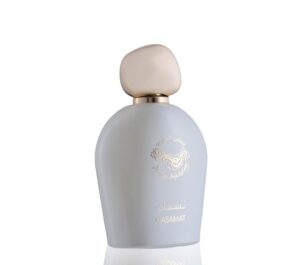 NASAMAT - نسمات Brand: Anfas Al Khaleej Perfumes Fragrance Type: eau de parfum Size: 100ml Fragrance Family: Woody / Aromatic Fragrance Description: Top Note: Lemon, Lavender Middle Note: Nagarmotha Base Note: Amber, Patchouli العلامة التجارية: أنفاس الخليج للعطور نوع العطر: او دي بارفان الحجم: 100 مل من عائلة العطور الخشبية العطرية الفواحة :مكونات العطر النوتة العليا: ليمون ، خزامى لافندر النوتة الوسطى "قلب العطر": ناجارموثا قاعدة العطر"النوتة السفلى": العنبر ، الباتشولي