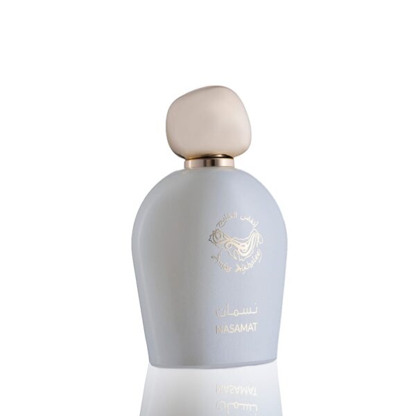 NASAMAT - نسمات Brand: Anfas Al Khaleej Perfumes Fragrance Type: eau de parfum Size: 100ml Fragrance Family: Woody / Aromatic Fragrance Description: Top Note: Lemon, Lavender Middle Note: Nagarmotha Base Note: Amber, Patchouli العلامة التجارية: أنفاس الخليج للعطور نوع العطر: او دي بارفان الحجم: 100 مل من عائلة العطور الخشبية العطرية الفواحة :مكونات العطر النوتة العليا: ليمون ، خزامى لافندر النوتة الوسطى "قلب العطر": ناجارموثا قاعدة العطر"النوتة السفلى": العنبر ، الباتشولي