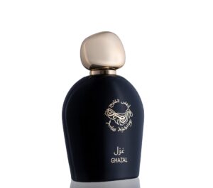 GHAZAL - غزل Brand: Anfas Al Khaleej Perfumes Fragrance Type: eau de parfum Size: 100ml Fragrance Family: Floral / Woody Fragrance Description: Top Note: Hyacinth, Pineapple Middle Note: Iris, Jasmine, Pink pepper Base Note: Vetiver, Musk, Patchouli, Amber, Vanilla العلامة التجارية: أنفاس الخليج للعطور نوع العطر: او دي بارفان الحجم: 100 مل من عائلة العطور الخشبية الزهرية :مكونات العطر النوتة العليا: صفير ، أناناس النوتة الوسطى "قلب العطر": السوسن ، الياسمين ، فلفل وردي قاعدة العطر"النوتة السفلى": نجيل الهند ، المسك ، الباتشولي ، العنبر ، الفانيليا